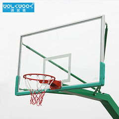 沃尔克 专业标准钢化玻璃篮球板户外篮球架篮板铝合金包边钢化篮