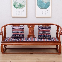 珊瑚绒实木沙发垫四季布艺防滑坐垫毛绒客厅中式红木沙发垫子定做