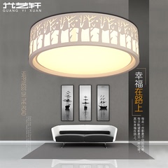 光艺轩LED吸顶灯温馨浪漫圆形卧室房间灯现代简约客厅灯走廊灯具