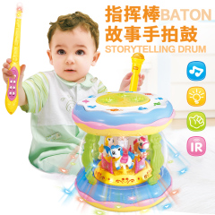 电动音乐手拍鼓可充电6-12个月儿童早教益智拍拍鼓婴儿玩具0-1岁