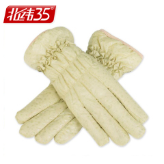 手套女冬韩版可爱时尚加厚学生羽绒棉手套 冬季甜美保暖全指手套