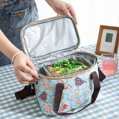 方形保温饭盒袋大号防水便携饭盒袋子学生午餐带饭便当包手提袋