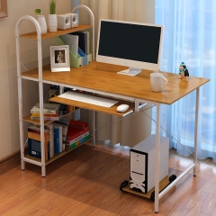 家里人电脑桌台式家用简易书桌书架组合简约现代办公桌写字桌子