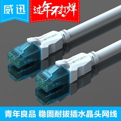 威迅超五类网线电脑跳线成品电脑宽带线网络线双绞网线1.5/3/10米