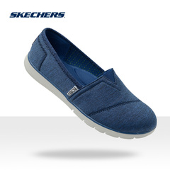 Skechers斯凯奇低帮女鞋 车缝线轻便套脚鞋 时尚帆布休闲鞋33613.