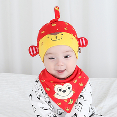 新生儿胎帽婴儿帽子0-3-6-12个月春秋男女宝宝帽子韩国纯棉套头帽