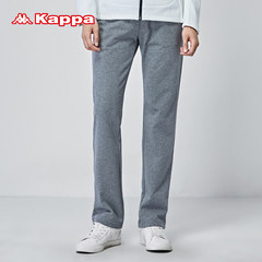 Kappa 男运动卫裤 卡帕宽松休闲长裤 背靠背直筒裤|K0412AK05