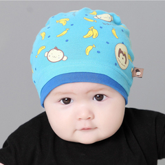 天意熊 新生儿胎帽0-3-6个月秋冬男女宝宝帽子韩国纯棉婴儿帽子