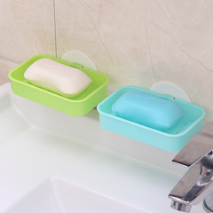 新型无痕贴时尚创意吸壁强力吸盘式沥水香皂肥皂盒香皂架置物架