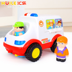 汇乐836救护车玩具 电动音乐灯光万向车 儿童过家家医具12-18月