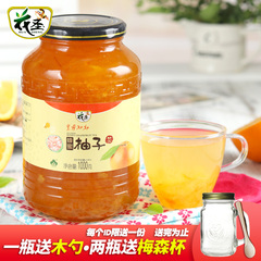 花圣蜂蜜柚子茶1000g韩国风味蜜炼水果茶果汁批发1kg果酱冲饮品