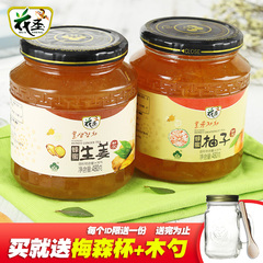 花圣蜂蜜柚子茶480g 生姜茶480g 韩国风味水果果味茶冲饮品送杯勺