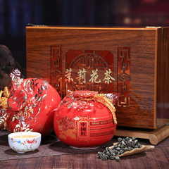 茉莉白龙珠 瓷罐礼盒装300g 福建福州茉莉花茶 浓香型花草茶茶叶
