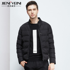 杰尼威尼棉衣男短款立领纯色休闲棉服冬季韩版青年修身型外套0188