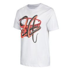24号球星退役纪念款篮球T恤 黑曼巴蛇篮筐夏季舒适球迷运动短袖衫