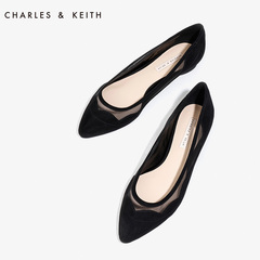 CHARLES&KEITH单鞋 CK1-70390139 甜美透明鞋边尖头平底女鞋