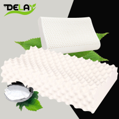 Delay泰国进口天然乳胶枕头颈椎枕橡胶枕 记忆成人枕单人护颈枕芯