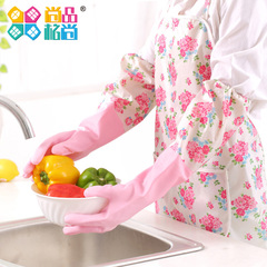 家居厨房乳胶清洁家务手套加绒洗碗洗衣服橡胶防水胶皮手套
