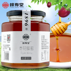蜂寿堂野生枣花蜂蜜纯正原蜜天然农家自产大别山蜂蜜500g