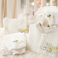 皮偌乔秋冬装儿童婴儿衣服新生儿宝宝内衣套装纯棉0个月1-3岁保暖