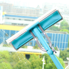 蔓妙自挤水擦玻璃器伸缩杆玻璃刮擦窗器双面玻璃擦刮水器清洁工具