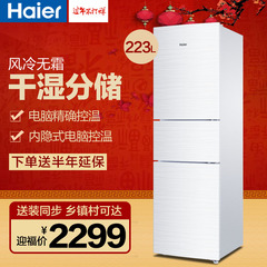 Haier/海尔 BCD-223WDPV 223升干湿分储风冷无霜冷藏冷冻小冰箱
