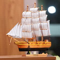 哥德堡号船模型地中海大号手工实木一帆风顺帆船摆件欧式工艺品