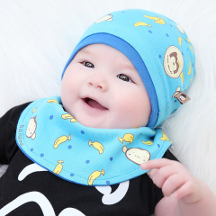 婴儿帽子0-3-6-12个月新生儿帽子胎帽春秋季男女宝宝帽子纯棉秋冬