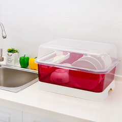 透明翻转盖式碗柜 简易碗柜 碗柜塑料 多地区包邮 收纳碗架