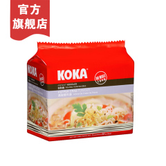 KOKA新加坡进口泡面方便面 可口牌黑椒蟹肉汤方便速食面85g*5包